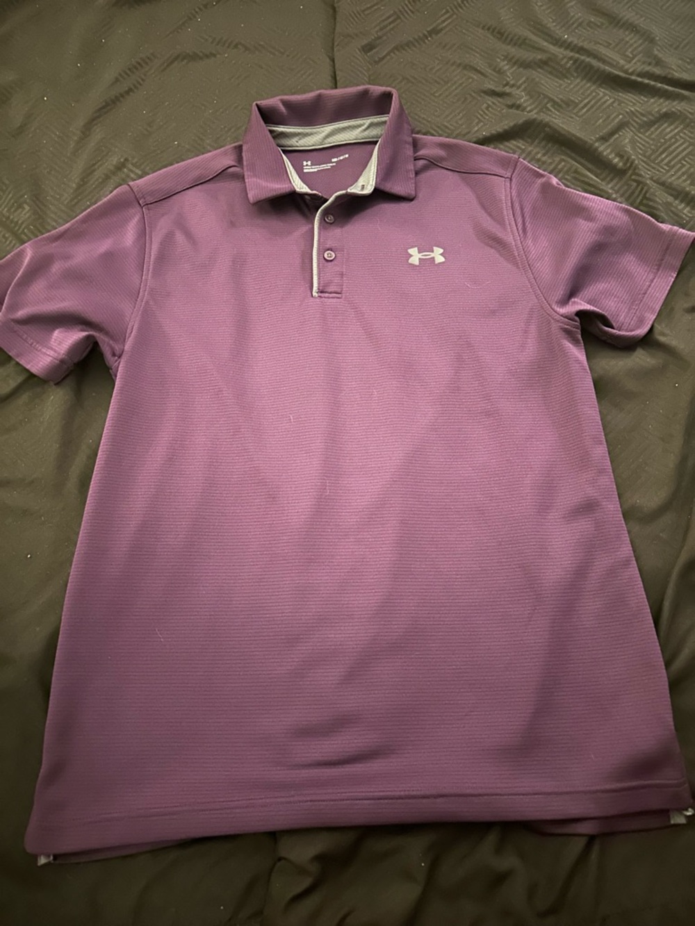 Under Armour Men’s Plum Performance Polo with Contrast Trim